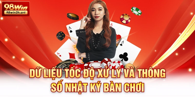 Dữ liệu tốc độ xử lý và thông số nhật ký bàn chơi
