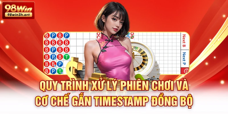 Quy trình xử lý phiên chơi và cơ chế gắn timestamp đồng bộ 